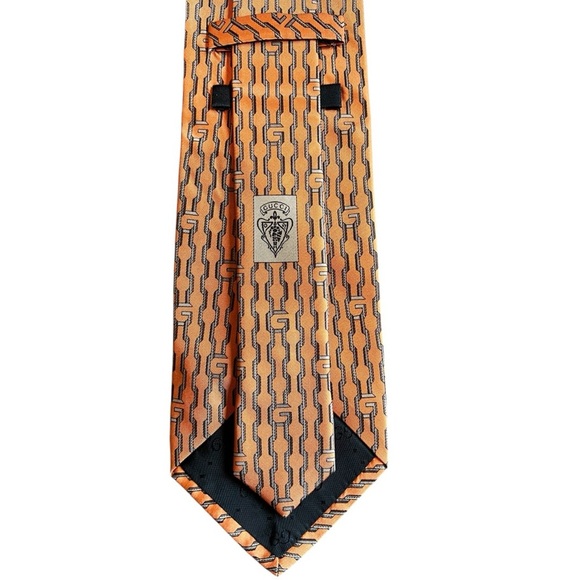 Gucci Silk Orange Men’s Necktie (Tie) - Picture 1 of 5
